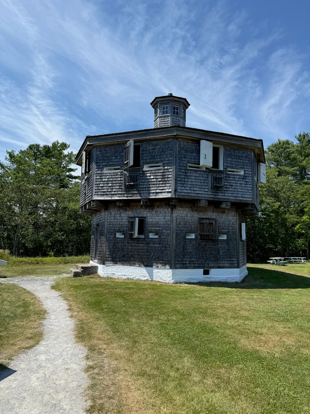 The fort of Fort Edgecomb in Edgecomb, ME